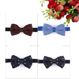 100% Polyester knitted bow tie  
