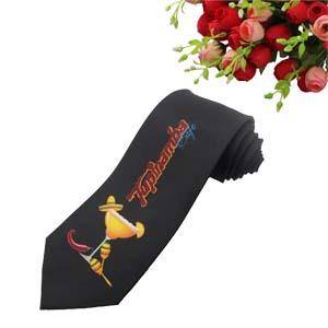 Polyester Twill Fabric with Digital Printed Logo Necktie 