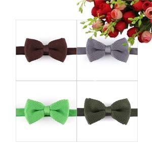 100% Microfiber Kintted Bow tie 