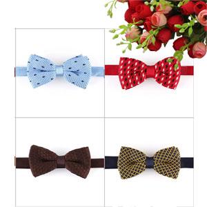 100% Polyester knitted bow tie 