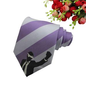 100% Microfiber Woven Necktie with Logo 