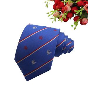 100% Microfiber Woven Necktie with Logo  For Club