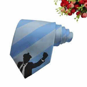 100% Microfiber Woven Necktie with Logo 
